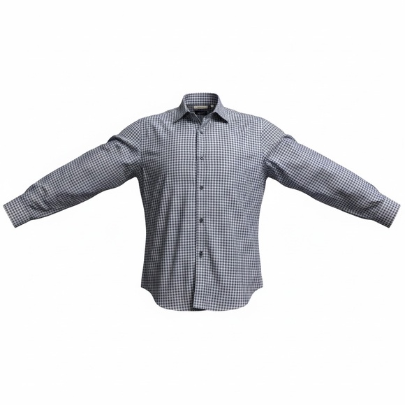 Calvin Klein Other - Calvin Klein Men's Purple and White Checkered Shirt